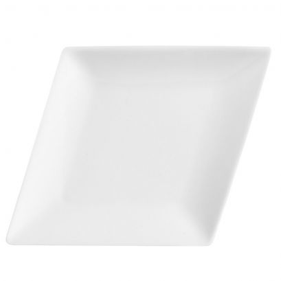 C.A.C. 17" narrow rim porcelain platter, white oval serving tray for restaurants and catering, SKU RSCAC-DM-71, sold 12 per case.
