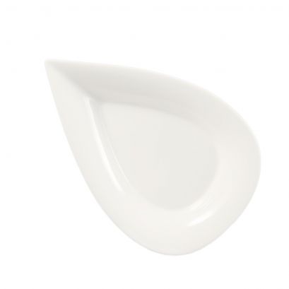 C.A.C. One Tine Round Plate 12" – Contemporary porcelain plate with a wide surface and modern silhouette, chip-resistant and elegant. 12 per case. SKU: RSCAC-DOT-12.