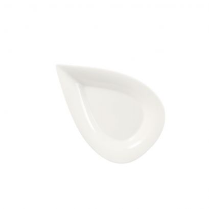 C.A.C. One Tine Round Plate 8" – Modern porcelain plate ideal for desserts or small plates, chip-resistant and stylish. 24 per case. SKU: RSCAC-DOT-8.