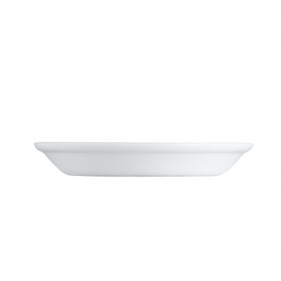 C.A.C. English Foot Salad Bowl 7.5" – 22oz white porcelain bowl with raised base, case of 36. SKU: RSCAC-EVT-28.
