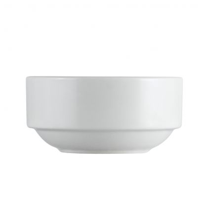 C.A.C. 12oz Stacking Bouillon Cup – White porcelain, SKU RSCAC-EVT-48, 36 per case.
