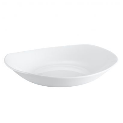 C.A.C. Rectangular Salad Bowl 10.5 inch, 32oz, with English foot – RSCAC-EVT-BT10, 12 bowls per case