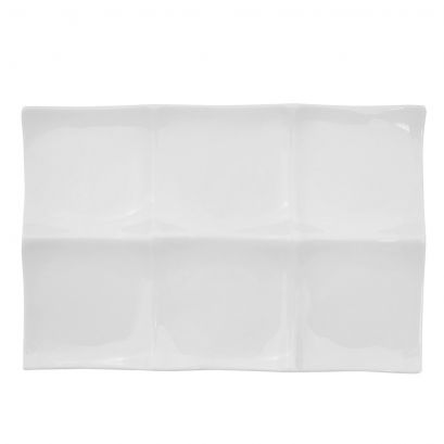 C.A.C. 6 Section Rectangular Platter 11.5 Inches – SKU RSCAC-F-6S
