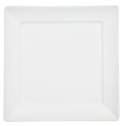 C.A.C. 14" White Porcelain Square Plate – SKU RSCAC-F-SQ14