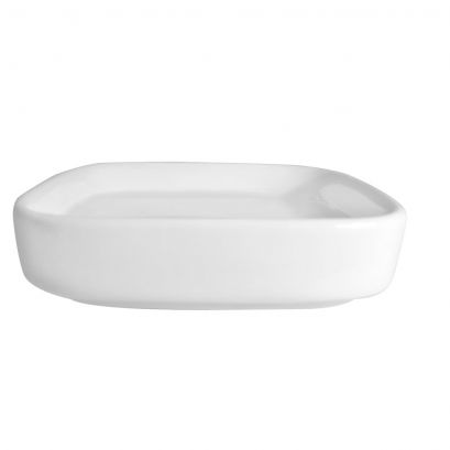 C.A.C. 3 5/8" White Square Saucer for F-CQ7 Cup – SKU RSCAC-F-SQ2
