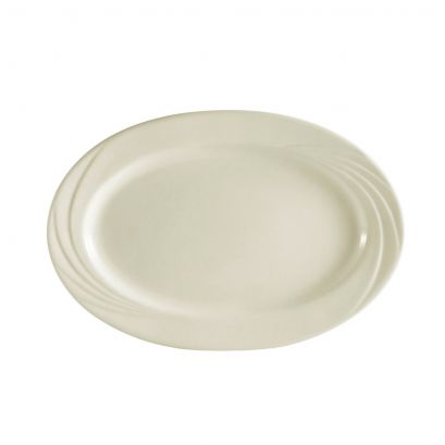 C.A.C. 12 3/4" White Porcelain Oval Platter – SKU RSCAC-GAD-19
