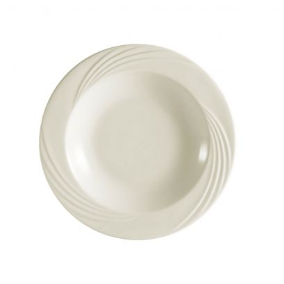 C.A.C. 10 oz White Porcelain Rim Soup Plate – SKU RSCAC-GAD-3
