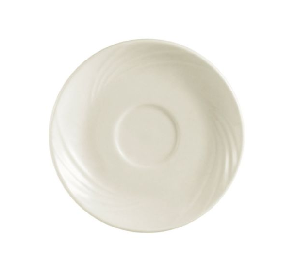 C.A.C. 7" White Porcelain Saucer for GAD-38 & GAD-56 – SKU RSCAC-GAD-57
