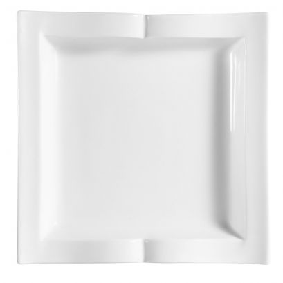 C.A.C. GBK-8 Square Book Plate – 8 1/2" White Porcelain – 24/Case
