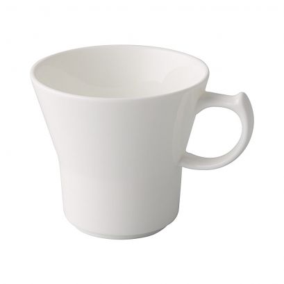 C.A.C. GDC-1-T White Porcelain Theresa Cup – 8oz, 3 1/2" – 36/Case
