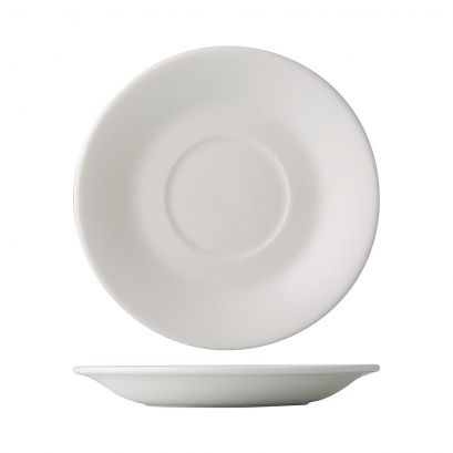 C.A.C. GDC-2 White Porcelain Saucer – 5 1/2" – Compatible with GDC-1, GDC-37 – 36/Case
