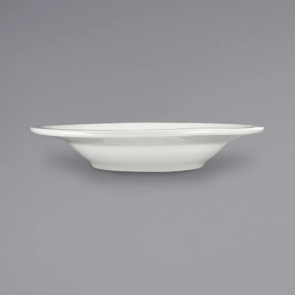 C.A.C. Wide Rim Soup Bowl 12oz 11" – Classic wide-rim porcelain bowl perfect for serving soups, stews, and pasta entrées. Durable and versatile for restaurants, hotels, and catering service. 12 per case. SKU: RSCAC-WRSB-11.