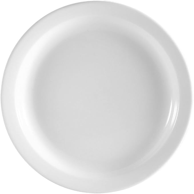 C.A.C. Plate 9" – Durable porcelain plate designed for entrées, salads, or main courses. Perfect balance of style and strength for restaurants, hotels, and catering services. 24 per case. SKU: RSCAC-PLT-9.
