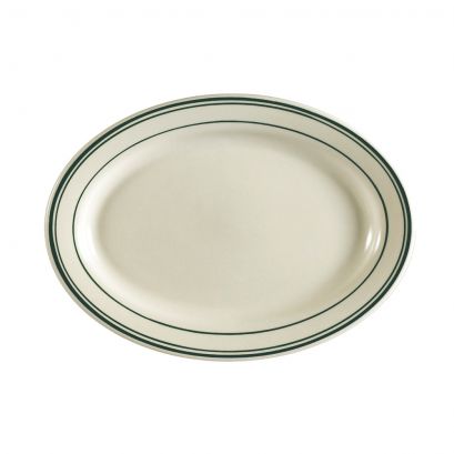 C.A.C. Oval Platter R.E. #7, 10 3/8" – Durable porcelain platter ideal for entrées, shared dishes, and buffet presentations. Perfect for restaurants, hotels, and catering. 24 per case. SKU: RSCAC-OP-7.