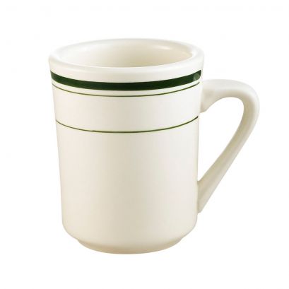 C.A.C. Ventura Mug 8oz 3 1/8" – Classic and durable mug designed for hot beverages such as coffee, tea, or cocoa. Comfortable handle and sturdy porcelain construction, perfect for daily restaurant or café use. 36 per case. SKU: RSCAC-VM8.