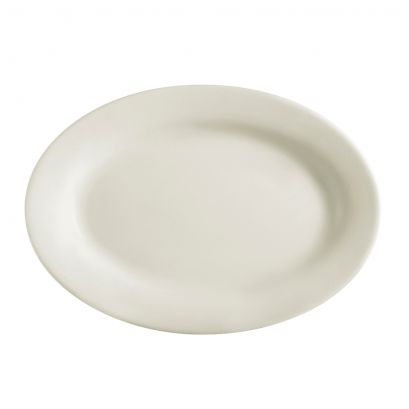Oval Platter 15 1/2" (12/Case) – Large, durable serving platter perfect for entrees, family-style dishes, or banquet presentations.