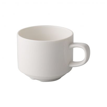 Stacking Cup 8.5oz 3 1/2" (36/Case) – Space-saving and durable cup, ideal for coffee, tea, or other hot beverages in busy food service settings.