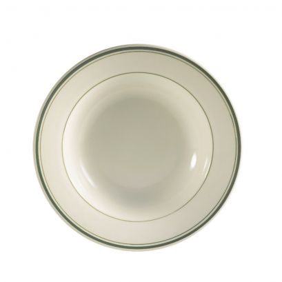 Rim Soup Plate R.E. 10oz 9" (24/Case) – Classic rim-edge soup plate with 10oz capacity, ideal for serving soups, stews, or pasta dishes with a refined presentation.