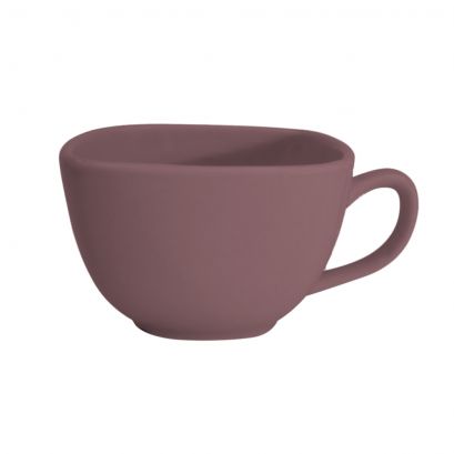 C.A.C. Square Cup Plum 8 oz – Elegant porcelain cup ideal for hot drinks. 36 per case. SKU: RSCAC-KSE-61-PLM.