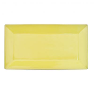 C.A.C. Rect. Platter Sunflower 10" – Decorative porcelain platter for serving meals or appetizers. SKU: RSCAC-KC-12-SFL