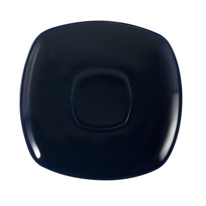 C.A.C. Square Saucer Cobalt Blue 6" – Matching saucer for KC-1-CBU cup, vibrant porcelain. 36 per case. SKU: RSCAC-KSE-6-CBL.