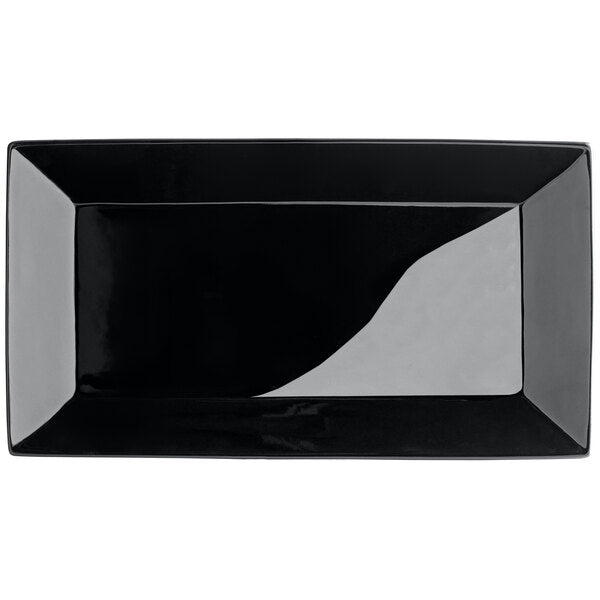 C.A.C. Rect. Platter Black 14.5" – Sleek porcelain platter ideal for large servings. 12 per case. SKU: RSCAC-KC-51-BLK.