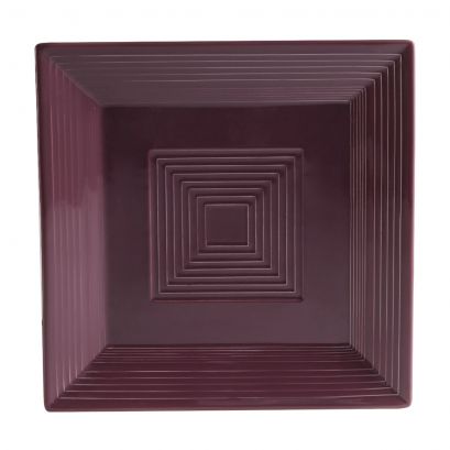 C.A.C. Square Plate Plum 8" – Elegant porcelain plate ideal for salads or desserts. 24 per case. SKU: RSCAC-KSE-8-PLM.