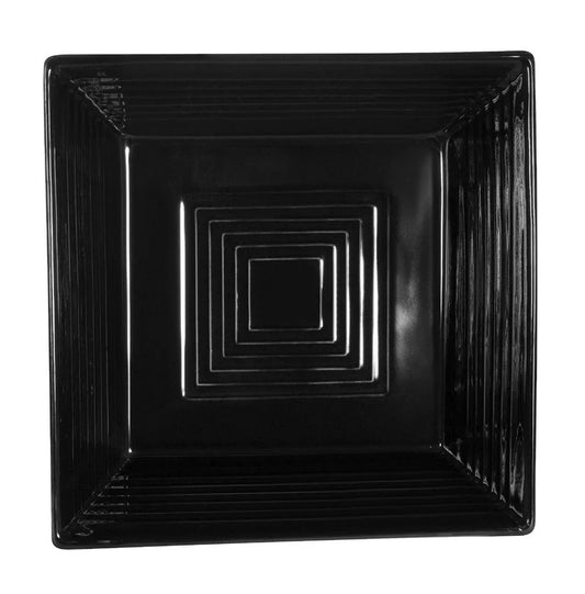 C.A.C. Square Bowl Black 15 oz – Sleek porcelain bowl perfect for soups or sides. 24 per case. SKU: RSCAC-KSE-15-BLK.