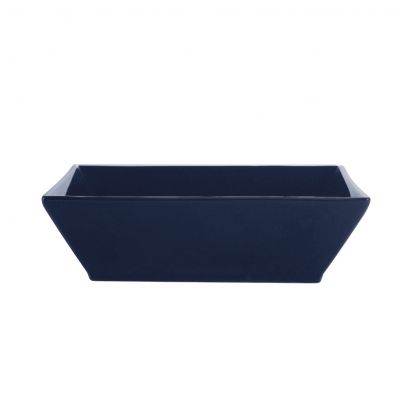 C.A.C. Square Bowl Cobalt Blue 15 oz – Bold porcelain bowl ideal for soups or salads. 24 per case. SKU: RSCAC-KSE-15-CBL.