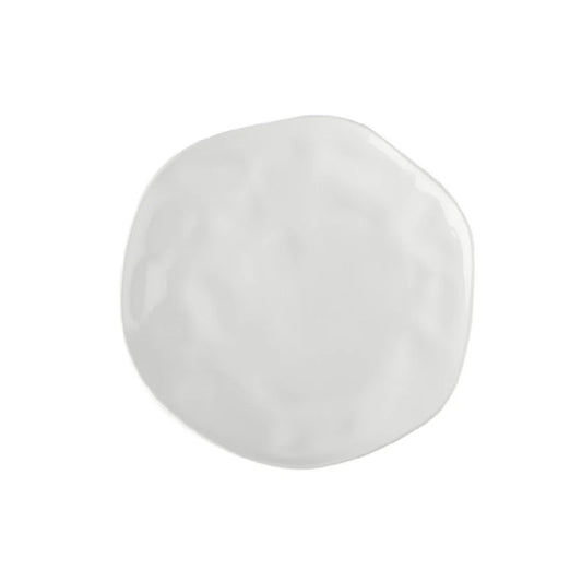 Cancun Coupe Plate White 7 1/2" (24/Case) – Elegant and durable 7 1/2-inch coupe plate in a classic white finish, ideal for serving salads, appetizers, or desserts. Crafted from high-quality stoneware, perfect for restaurants, cafés, and modern dining presentations.