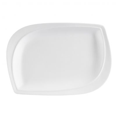 C.A.C. Rect. Platter 10" – Durable porcelain platter ideal for appetizers or entrees. 24 per case. SKU: RSCAC-KC-10.