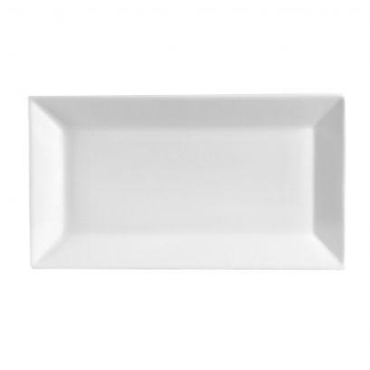 C.A.C. Long Rect. Platter 10" – Sleek porcelain platter ideal for sushi or appetizers. 36 per case. SKU: RSCAC-KC-10L.