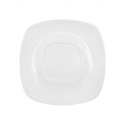 C.A.C. Square Saucer 4.5" – Matching porcelain saucer for KSE-54 cup. 36 per case. SKU: RSCAC-KSE-54S.