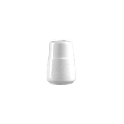 Salt Shaker 1 1/2" (48/Case) – Compact and durable 1 1/2-inch salt shaker designed for convenient tabletop seasoning. Made from high-quality porcelain, perfect for restaurants, cafés, and commercial dining settings.