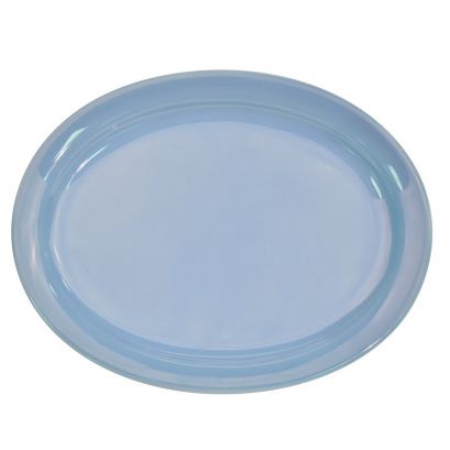 Oval Platter N.R. Light Blue 11 1/2" (12/Case) – Elegant 11 1/2-inch oval platter in a refreshing Light Blue color, perfect for stylish entrée service and shared appetizers. Designed from durable, foodservice-grade stoneware to withstand daily use in restaurants, hotels, and catering operations.
