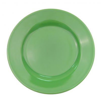 C.A.C. Plate N.R. Green 7.25" – Versatile porcelain plate perfect for salads or desserts. 36 per case. SKU: RSCAC-NRG-7.25.