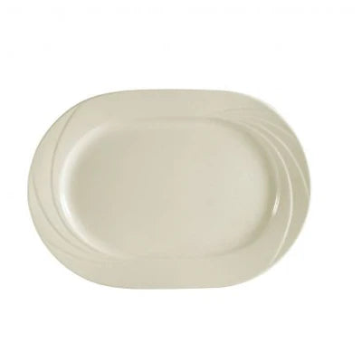 Rectangular Platter 14" (24/Case) – A large and durable 14-inch rectangular platter perfect for serving entrées, family-style dishes, or appetizers. Its sleek design enhances presentation, making it ideal for restaurants, hotels, and catering services that require both style and commercial-grade reliability.