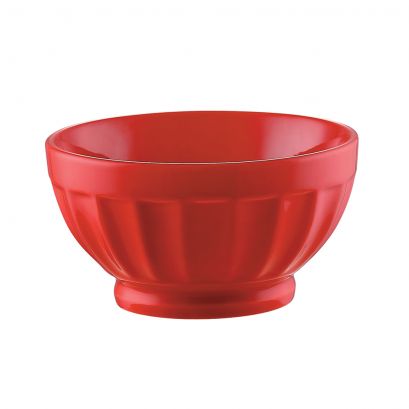 Latte Bowl Red 18oz 5 1/4" (36/Case) – A bold 18oz latte bowl in a vibrant red finish, ideal for serving lattes, cappuccinos, soups, cereals, or desserts. Crafted from durable, high-quality stoneware, perfect for restaurants, cafés, and contemporary dining presentations.