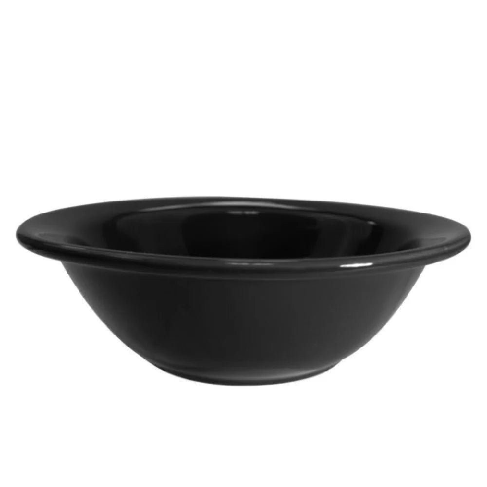 Grapefruit Dish Black 13oz 6 5/8" (36/Case) – A sleek 13oz black dish ideal for serving grapefruit, fruit salads, desserts, or individual portions. Crafted from durable, high-quality stoneware, perfect for restaurants, cafés, and contemporary dining presentations.