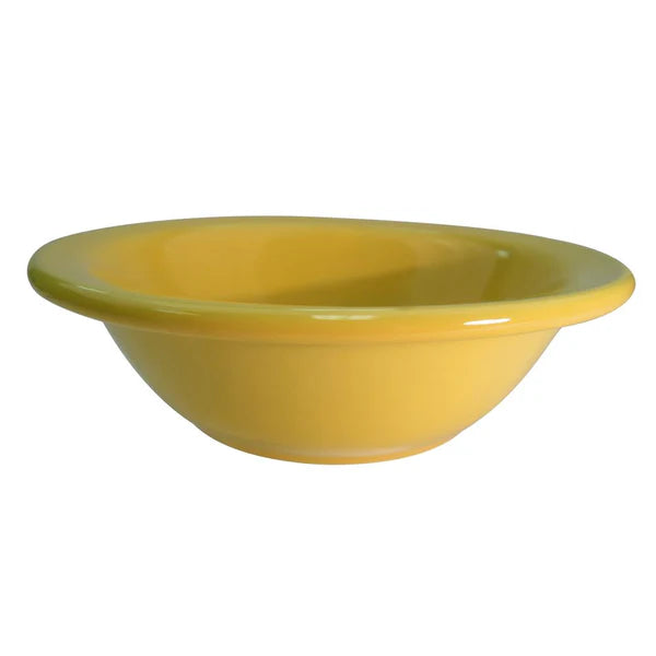 Grapefruit Dish Yellow 13oz 6 5/8" (36/Case) – A bright 13oz yellow dish ideal for serving grapefruit, fruit salads, desserts, or individual portions. Crafted from durable, high-quality stoneware, perfect for restaurants, cafés, and modern dining presentations.