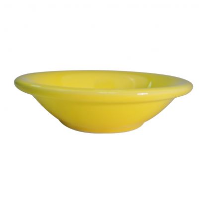Fruit Dish Yellow 4.75oz 4 3/4" (36/Case) – A bright and durable 4.75oz yellow dish perfect for serving fruit, desserts, condiments, or small sides. Crafted from high-quality stoneware, ideal for restaurants, cafés, catering, and everyday commercial use.