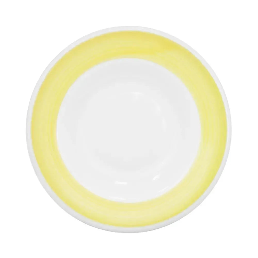 Pasta Bowl Yellow 26oz 12" (12/Case) – A bright and durable 26oz pasta bowl in a cheerful yellow finish. Ideal for serving pasta, salads, or generous entrée portions. Perfect for restaurants, cafés, and vibrant dining presentations.