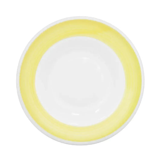 Pasta Bowl Yellow 26oz 12" (12/Case) – A bright and durable 26oz pasta bowl in a cheerful yellow finish. Ideal for serving pasta, salads, or generous entrée portions. Perfect for restaurants, cafés, and vibrant dining presentations.
