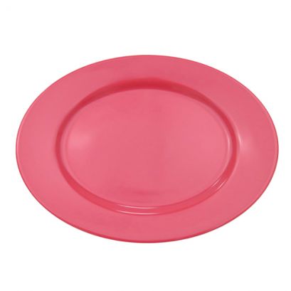Oval Platter R.E. Red 11 1/2" (12/Case) – A vibrant 11 1/2-inch red oval platter crafted from durable, high-quality stoneware. Ideal for serving entrées, appetizers, or shared dishes in restaurants, cafés, and catering settings, combining style with commercial-grade reliability.