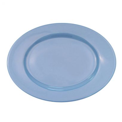 Platter R.E. Light Blue 12 1/2" (12/Case) – A durable 12 1/2-inch light blue platter, perfect for serving entrées, appetizers, or shared dishes. Crafted from high-quality stoneware, ideal for restaurants, cafés, and modern table presentations.