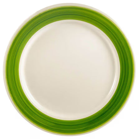 Plate R.E. Green 12" (12/Case) – A vibrant 12-inch green plate, ideal for serving entrées, main courses, or generous portions. Made from durable, high-quality stoneware, perfect for restaurants, cafés, and colorful table presentations.