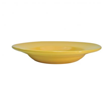 Rim Soup Plate Yellow – 12 oz, 8 3/4" (24/Case)
A bright and durable yellow rim soup plate with a 12-ounce capacity and 8 3/4-inch diameter, ideal for serving soups, pastas, salads, or hearty entrées. Crafted from high-quality, commercial-grade material, perfect for restaurants, cafés, and catering operations.