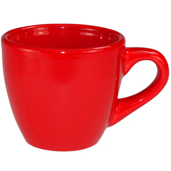 Cup A.D. Red 3.5oz 2 1/2" (36/Case) – A bold and durable 3.5oz red cup ideal for serving espresso, small hot drinks, or tasting portions. Crafted from high-quality, commercial-grade material, perfect for cafés, restaurants, and catering setups.