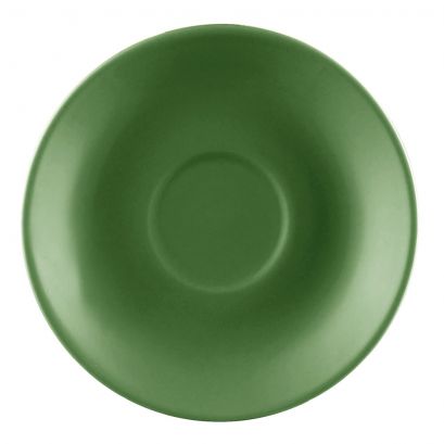 Saucer for LV-35-G 4 1/2" (36/Case) – A sturdy 4 1/2-inch green saucer designed to complement the LV-35-G cup. Provides a stable base for serving hot beverages and enhances table presentation, ideal for restaurants, cafés, and catering services.