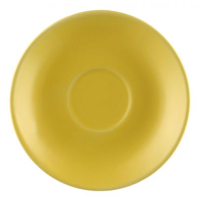 Saucer for LV-35-Y 4 1/2" (36/Case) – A bright and durable 4 1/2-inch yellow saucer designed to pair with the LV-35-Y cup. Offers a stable base for serving hot beverages while enhancing table presentation, ideal for restaurants, cafés, and catering operations.